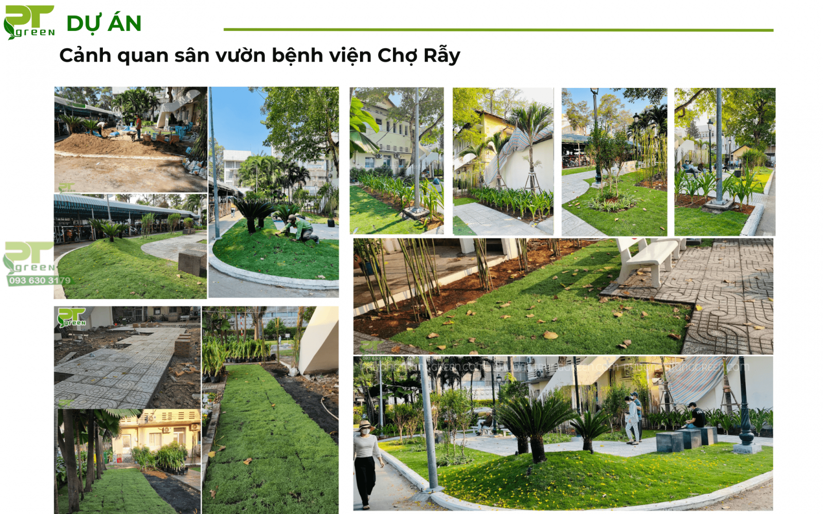Cảnh quan sân vườn bệnh viện Chợ Rẩy