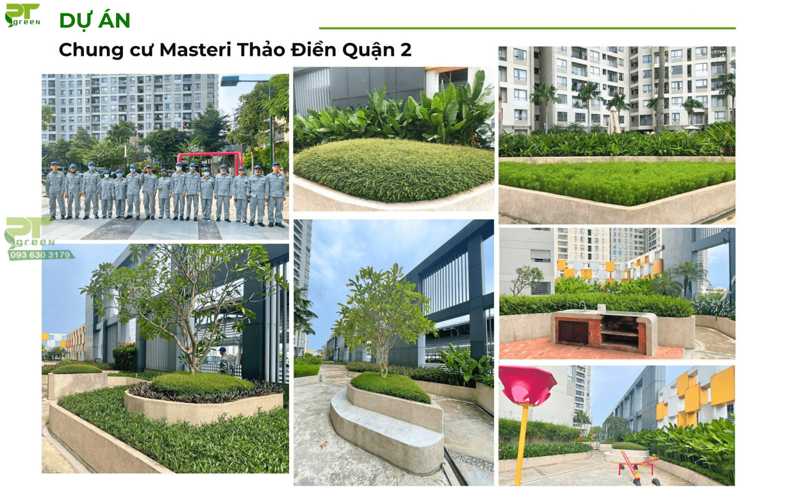 Cảnh quan sân vườn chung cư Masteri