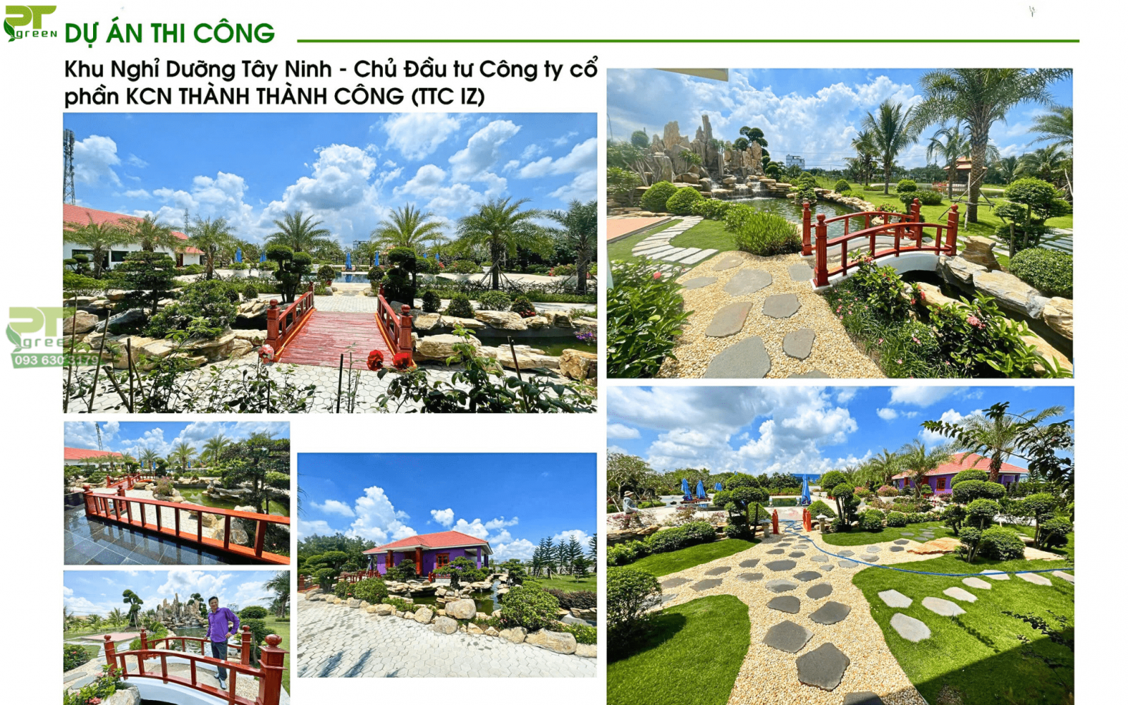 Cảnh quan sân vườn khu nghỉ dưỡng Tây Ninh