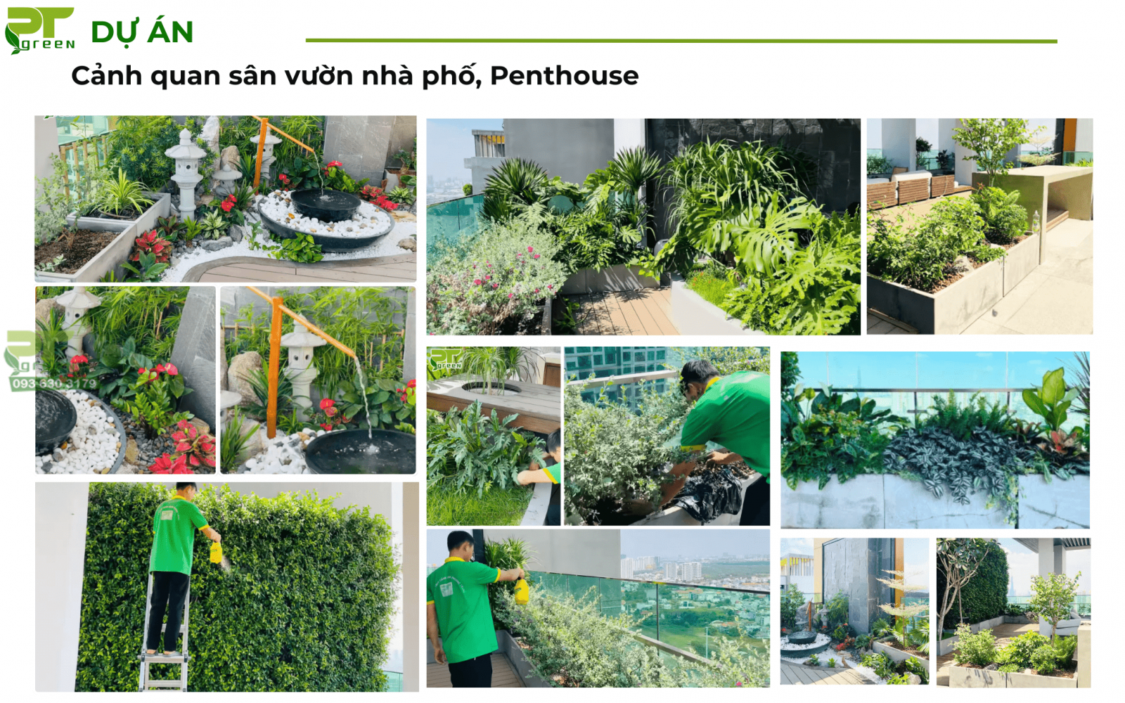 Sân vườn trên sân thượng Penthouse