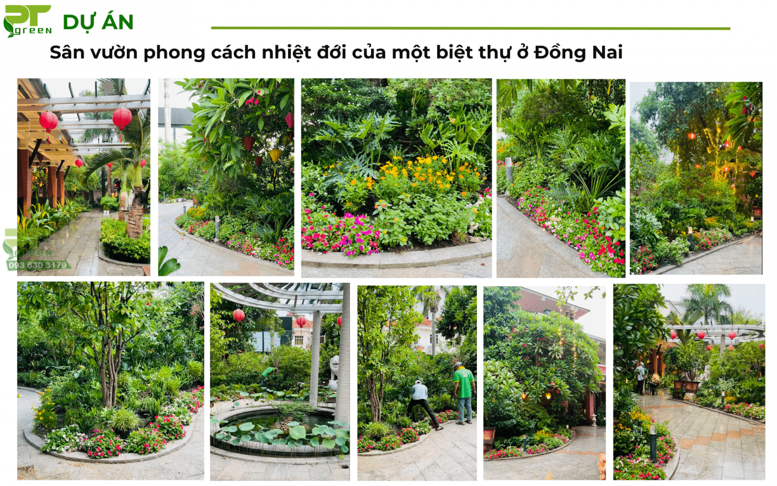 Sân vườn phong cách nhiệt đới